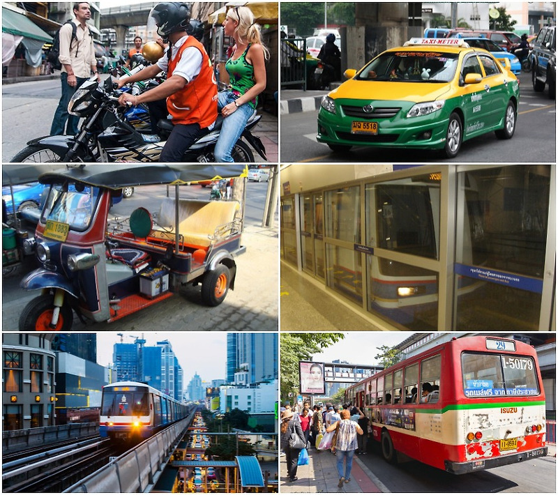 태국 방콕의 교통편 첫번째 - 지상철 BTS 이용방법