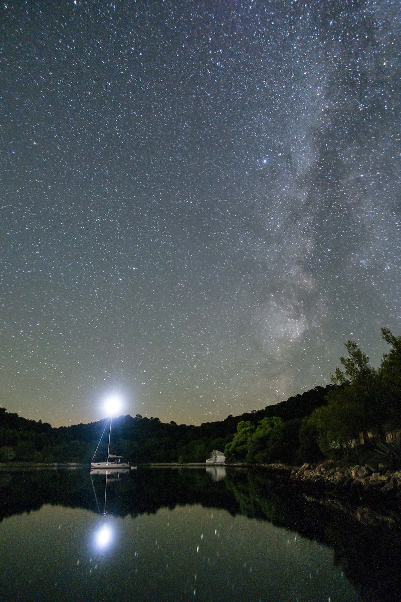 [크로아티아 여행] 14. 라스토보 섬: 은하수가 찬란한 요트 정박지의 밤