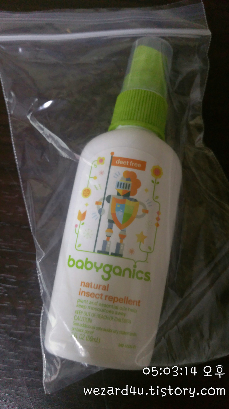 천연 벌레 퇴치제-BabyGanics 천연 벌레 퇴치제(Insect Repellent)