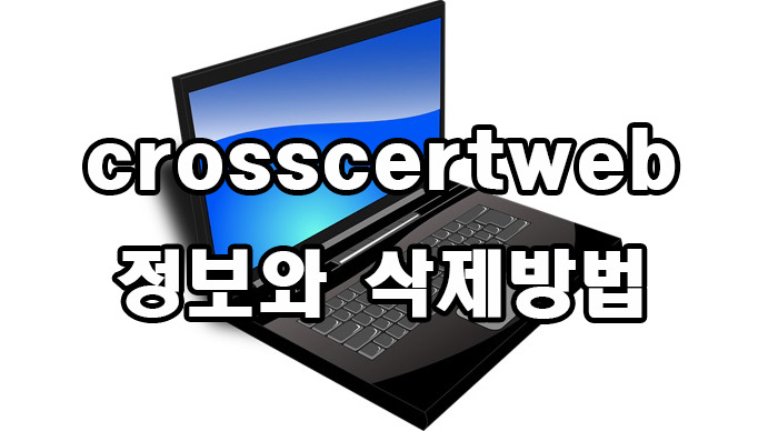 crosscertweb 정보와 삭제방법에 대해 알아보자