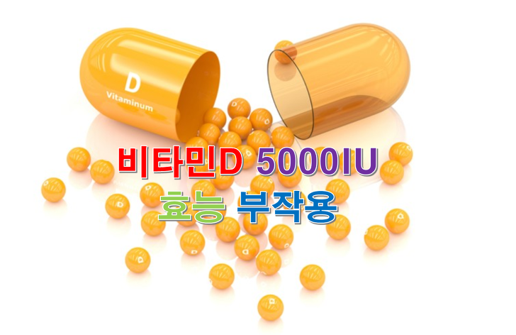 비타민D5000IU 효능 과하면 부작용