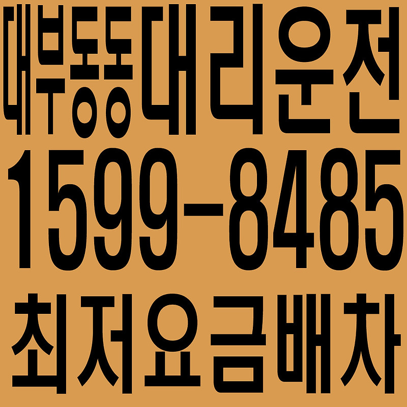 경기도 안산시 단원구 대부동동 대리운전 １５９９―８４８５  최저요금배차·친절·안전·신속