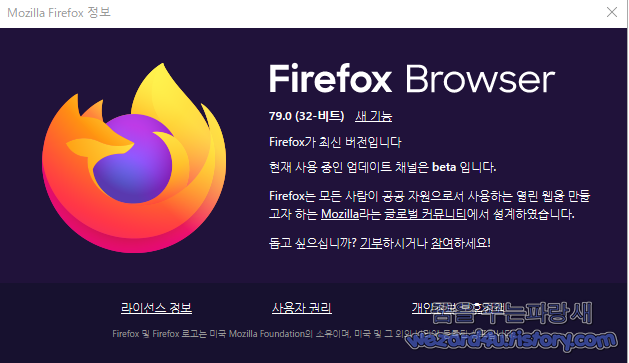 파이어폭스 79.0 (Firefox 79.0) 보안 업데이트