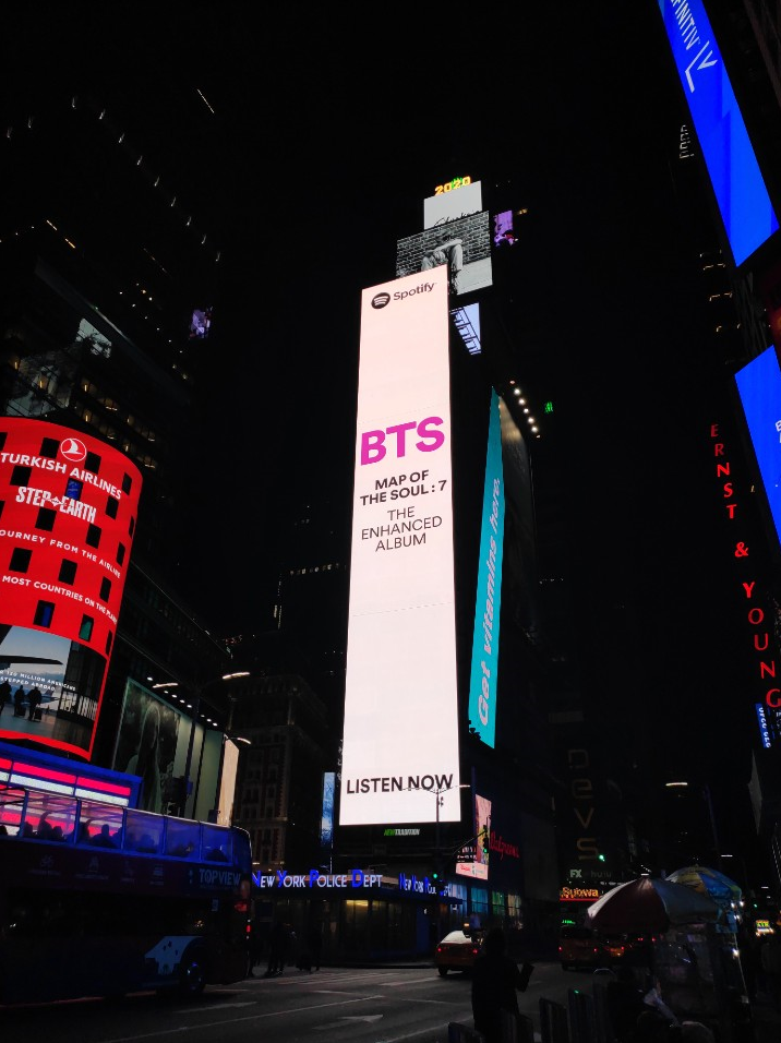 뉴욕스토리 :) 타입니다스퀘어 전광판에 BTS가 똻! 정보