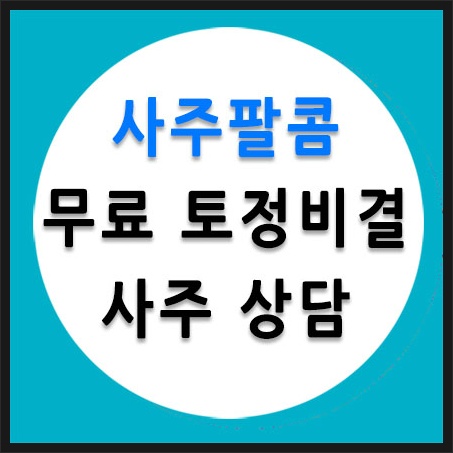 사주팔콤 무료 토정비결 사주 상담 사이트