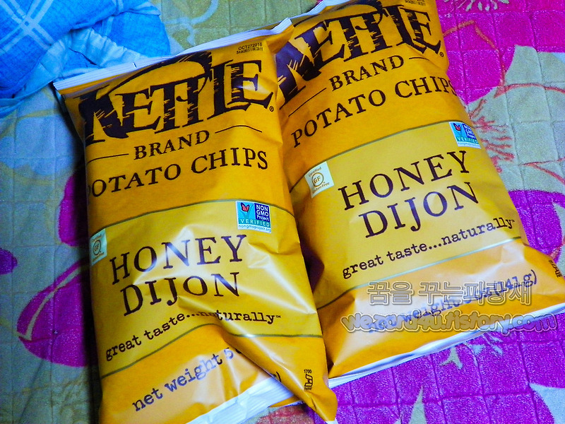 아이허브에서 구매한 감자칩-Kettle Foods 감자 칩 허니 디죤