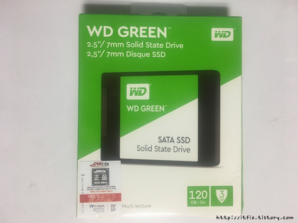 WD SSD 120기가 장착 후기