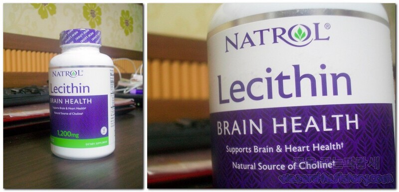 치매 예방 및 심장건강에 좋은 건강 보조식품-Natrol 레시틴(Lecithin) 1,200 mg