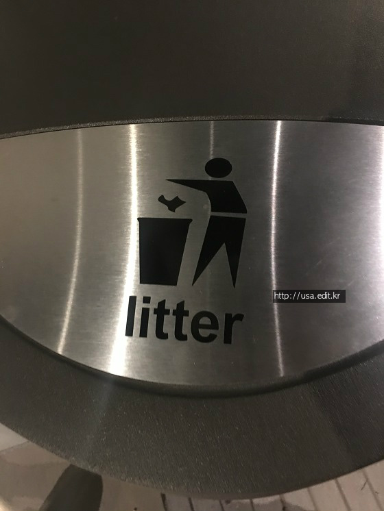 Litter 쓰레기 - 쓰레기 벌금 표시