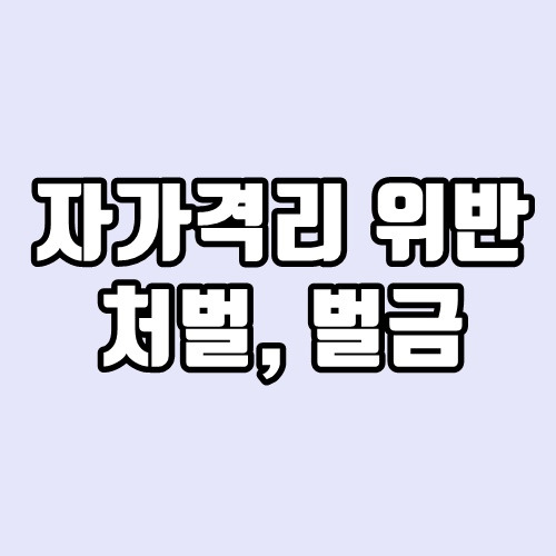 자가격리 위반 처벌, 벌금