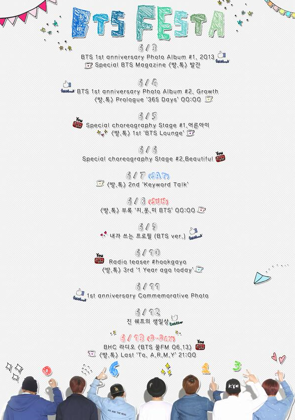 [BTS] 방탄소년단 FESTA (페스타) 데뷔기념하나 축제 - 20일4년 ~~
