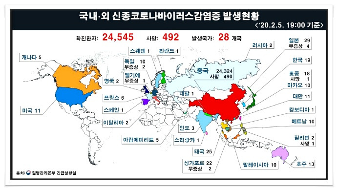 신종코로나바이러스 23번째 확진자 4명추가