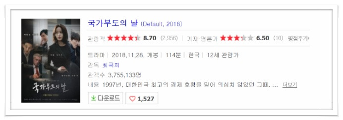 [영화] 국가부도의 날 김혜수,유아인 IMF환란