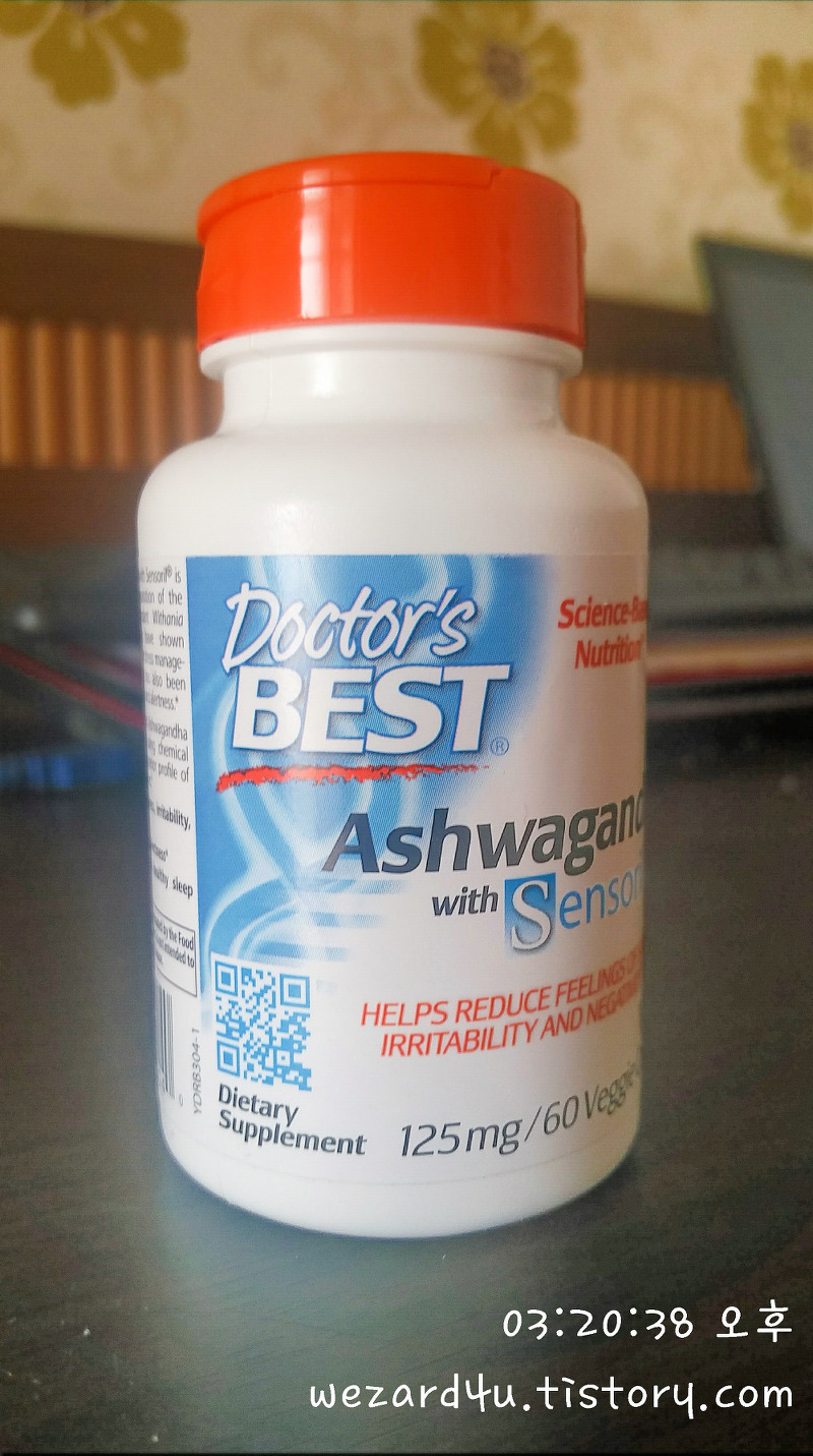 면역력 향상, 스트레스 해소에 도움되는 아쉬와간다(Ashwagandha)-Doctors Best Best Ashwagandha Featuring Sensoril