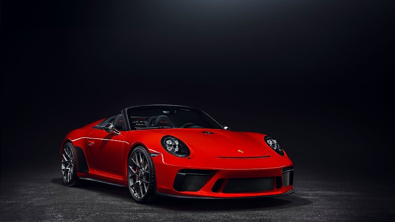 2019 포르쉐 911 스피드스터(Porsche 911 Speedster) 양산형 고화질 사진, 2018 파리 모터쇼 출품작
