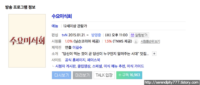 워너원 수요미식회 방송 날짜와 시간!