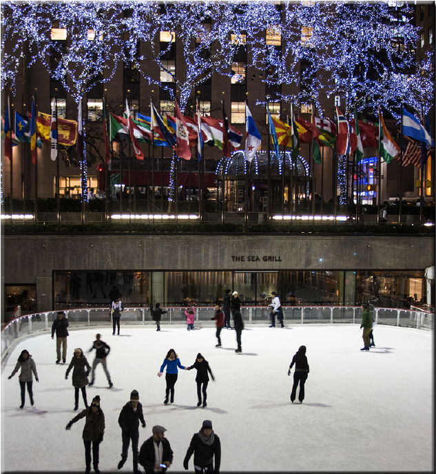 겨울에 한 미국 뉴욕여행 - 로맨틱한 록펠러센터 아이스링크 & 맨하탄 심야산책