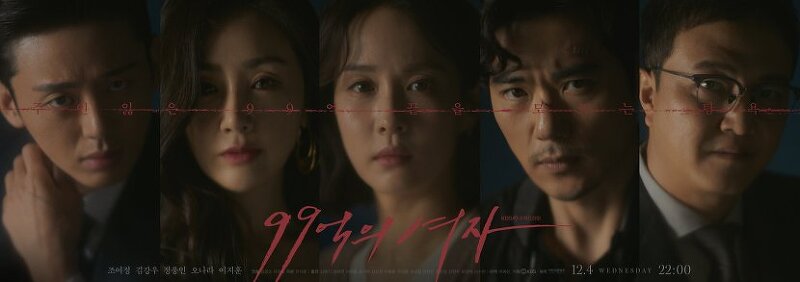 KBS 2TV 새 수목 드라마,  '99억의 여자' 조여정-김강우-정웅인-오나라-이지훈 ‘99억의 여자’ 5인 포스터 공개