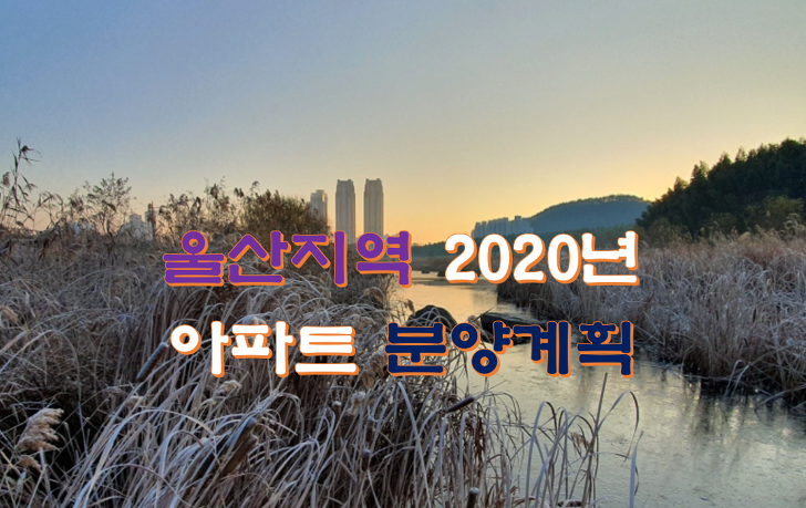 울산 2020년 아파트 분양계획 정보 공유