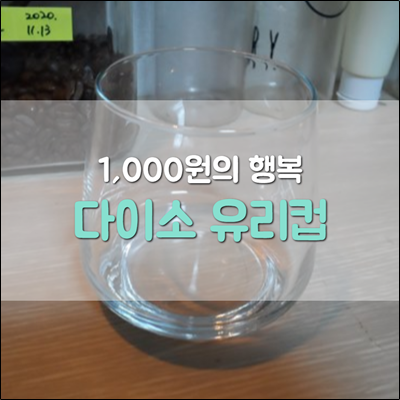 1천원의 행복 다이소 유리컵 구매