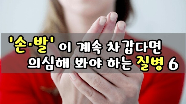 손•발이 차가울때/의심해봐야하는질병/레이노증후군/자가면역질환/갑상선기능저하증/ 와~~