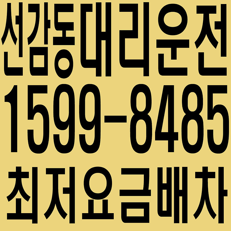경기도 안산시 단원구 선감동 대리운전 １５９９―８４８５ 최저요금배차·친절·안전·신속