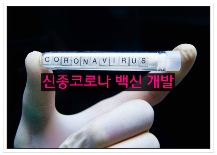 신종코로나바이러스 백신개발