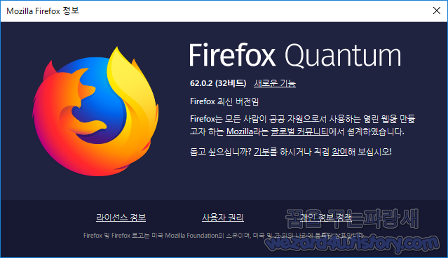모질라 파이어폭스 62.0.2(Firefox 62.0.2) 보안 업데이트