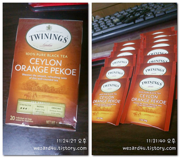 실론티 오렌지 페코-Twinings 오리긴스 실론 오렌지 페코 티(Twinings Origins Ceylon Orange PekoeTea)