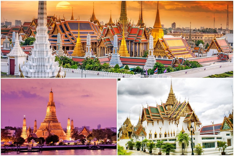 태국/방콕 - 태국 왕궁과 에메랄드 사원, 왓 포, 왓 아룬 1탄
