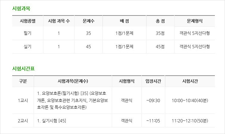 2019 요양보호사 자격시험 공고