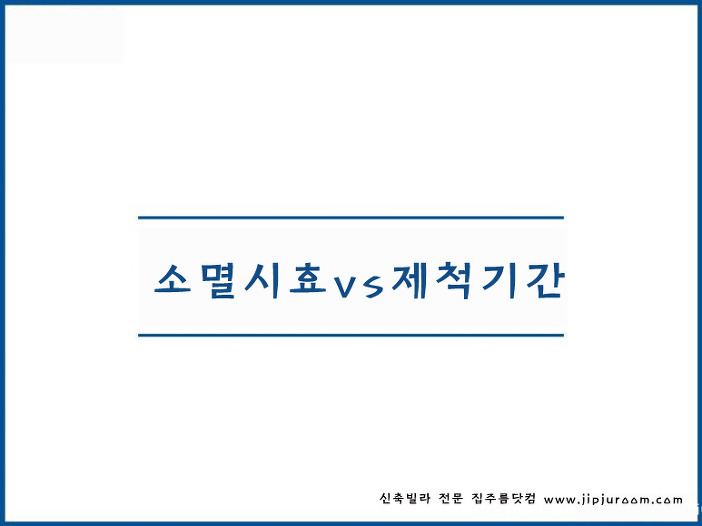 소멸시효와 제척기간의 구별