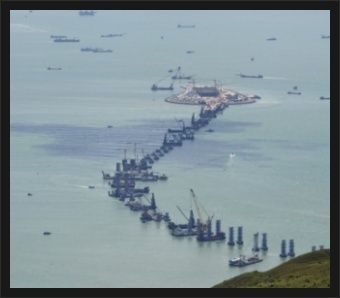 세계에서 제일 긴 다리 중국의 마카오 대교