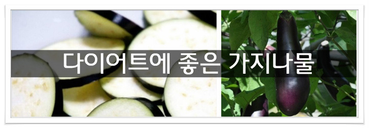 다이어트에 좋은 가지나물