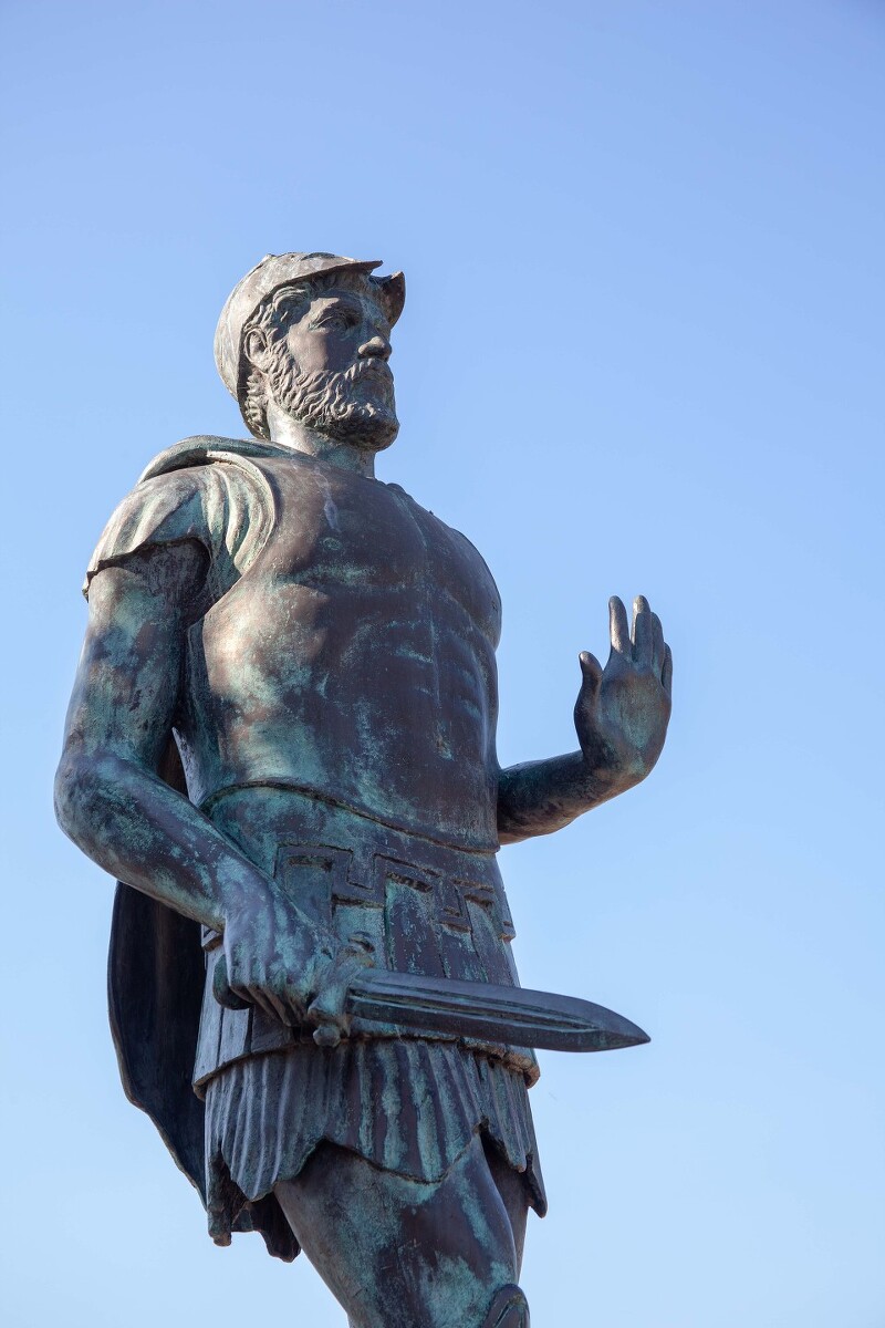 [두번째 그리스여행]2 마라톤 전투가 벌어진 해변, 밀티아데스 동상
