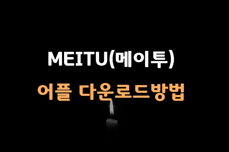 MEITU(메이투) 메이크업 필터 및 어플 다운로드방법
