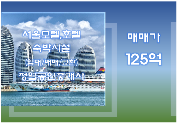 [호텔매매]서울 영등포구 유동인구 넘치는 역세권-125억