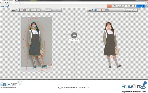 Enumcut.com (이넘컷) - 쇼핑몰 옷 상품 사진 쉬운 누끼따기 (패션 모델 누끼 작업 4)