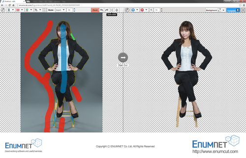 ENUMCUT.COM (이넘컷) -패션모델 사진 누끼 쉽게 따기(쇼핑몰 상품 사진 쉬운 배경제거 누끼 작업)