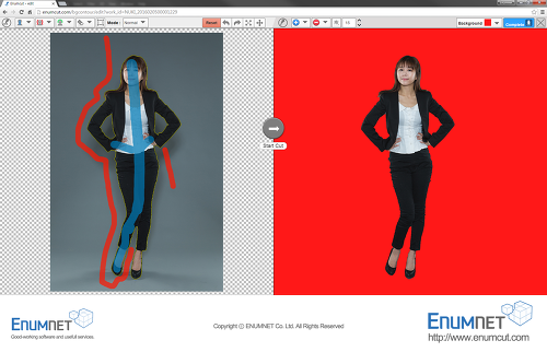 ENUMCUT.COM (이넘컷) - 패션모델 사진 누끼 쉽게 따기(쇼핑몰 상품 사진 쉬운 배경제거 누끼 작업)