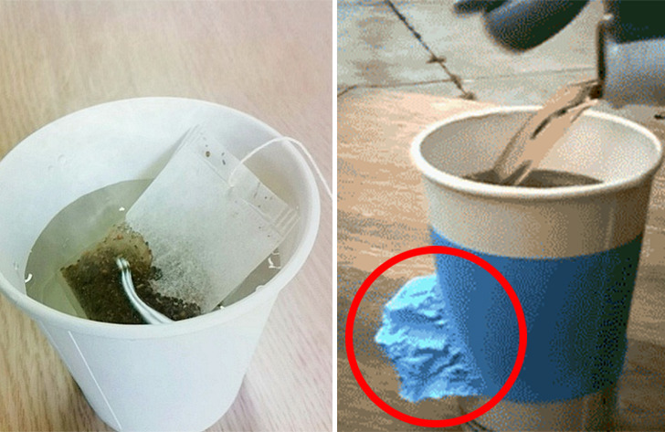 종이컵에 녹차 티백을 오래 담그면 안되는 이유
