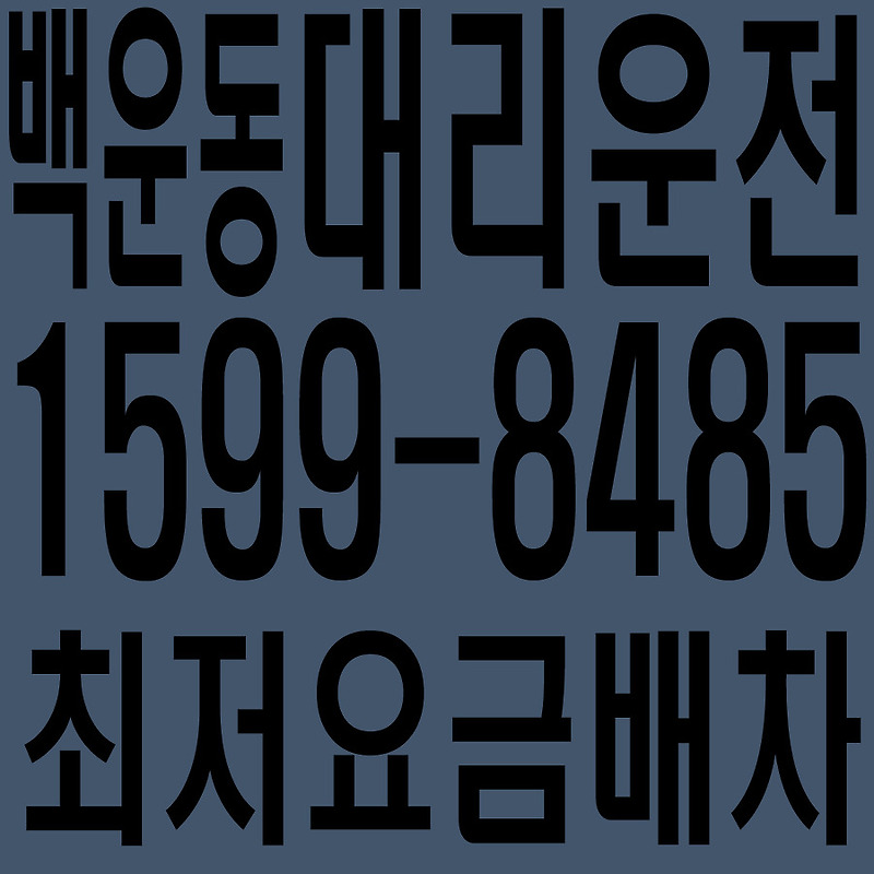 경기도 안산시 단원구 백운동 대리운전 １５９９―８４８５  최저요금배차·친절·안전·신속