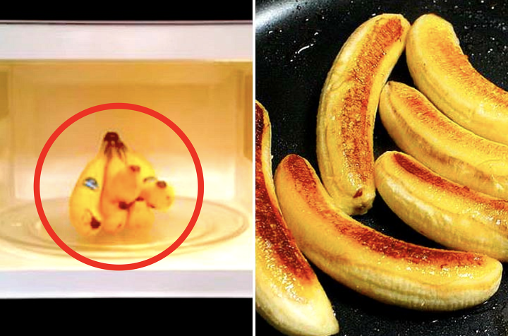 바나나를 전자레인지 30초 돌렸더니 볼 수 있는 놀라운 효과