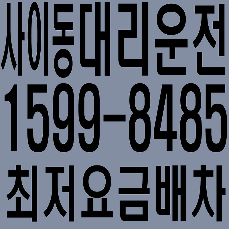 경기도 안산시 상록구 사이동 대리운전 １５９９―８４８５  최저요금배차·친절·안전·신속
