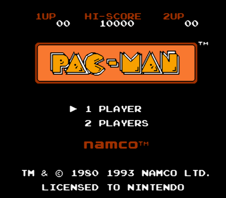 NES ROMS - Pac-Man (EUROPE / 유럽판 롬파일 다운로드)