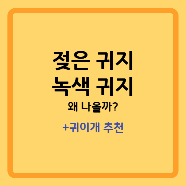 젖은 귀지, 녹색 귀지. 왜 나올까? [내돈내산] 스프링 귀이개 장/단점 및 후기