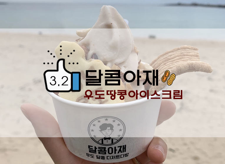 우도 달콤아재 우도 땅콩아이스크림/한라봉 아이스크림