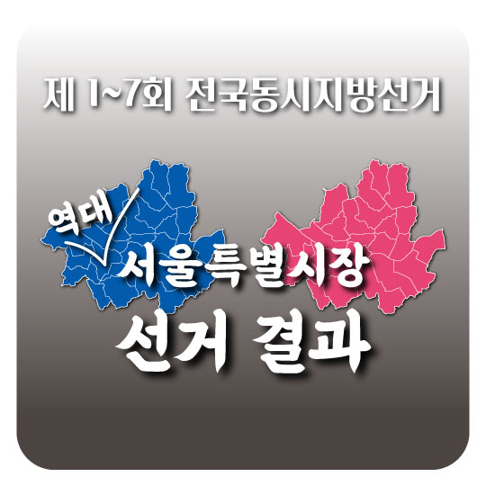 [역대 서울특별시장 선거 결과] 2021년 재보궐선거 전 참고하세요!