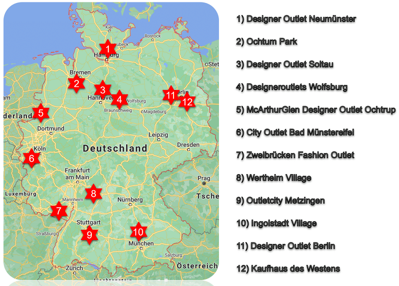 독일 아울렛 (독일 여행), 평점 4.0 이상의 독일 아울렛 베스트 12! 블랙프라이데이에 꼭 방문하시길 (독일 쇼핑 아울렛)~