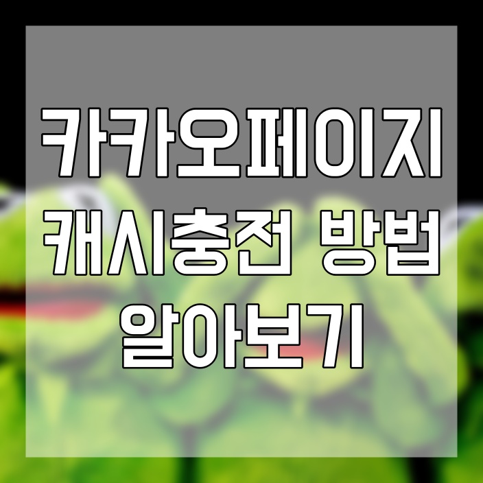 웹툰과 소설을 내맘대로 볼 수 있는 카카오페이지 캐시충전 방법